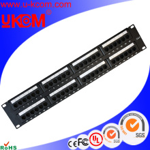 Venta al por mayor UTP RJ45 red cat6 48 panel de parcheo de puerto